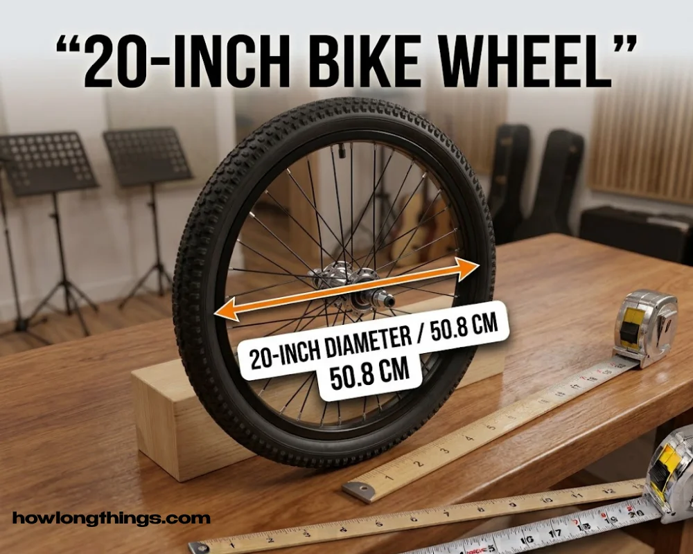 20-inches long bike wheel 