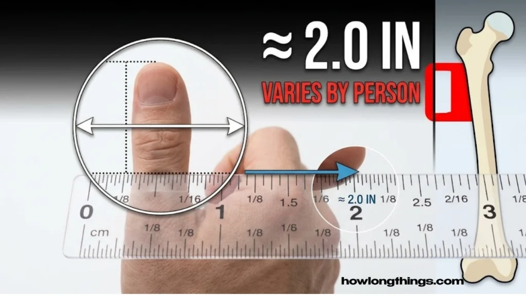 An Adult Thumb's Length