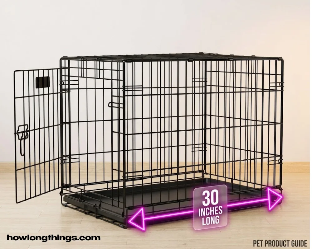 Medium dog crate length 30 inches long