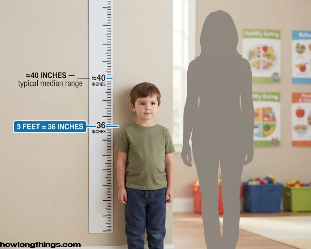 A 3 feet long 4-Year-Old Child