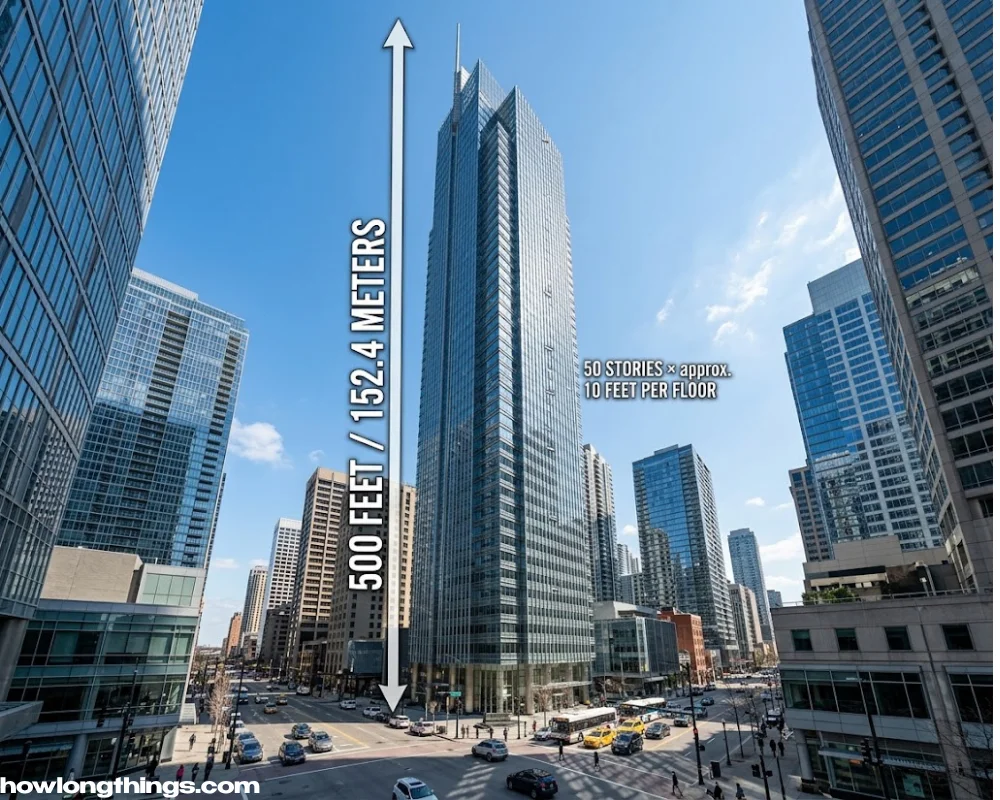 A 50-Story Building of 500 feet