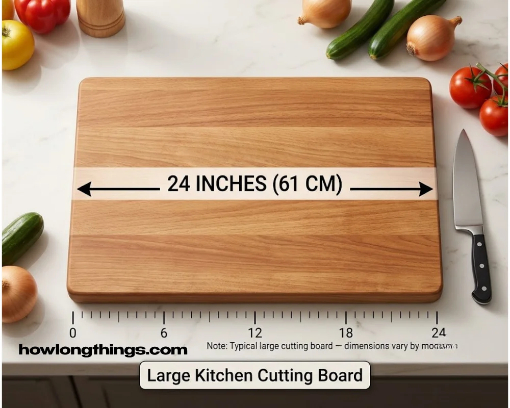 A Large Kitchen Cutting Board how long 24 inches