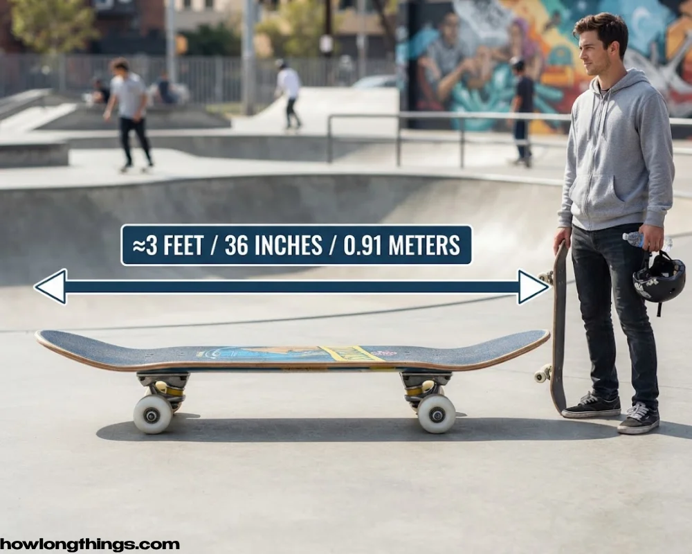 A 3 feet long Skateboard Deck