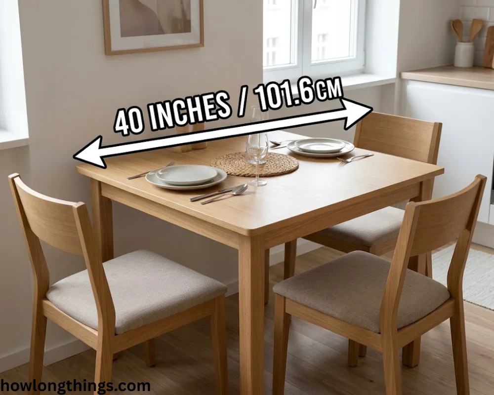 A Small Dining Table  of 40 inches long