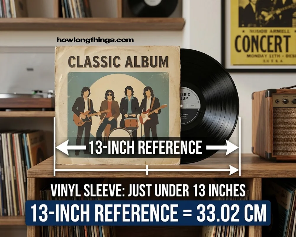 A Vinyl Record Sleeve of 13 inches long