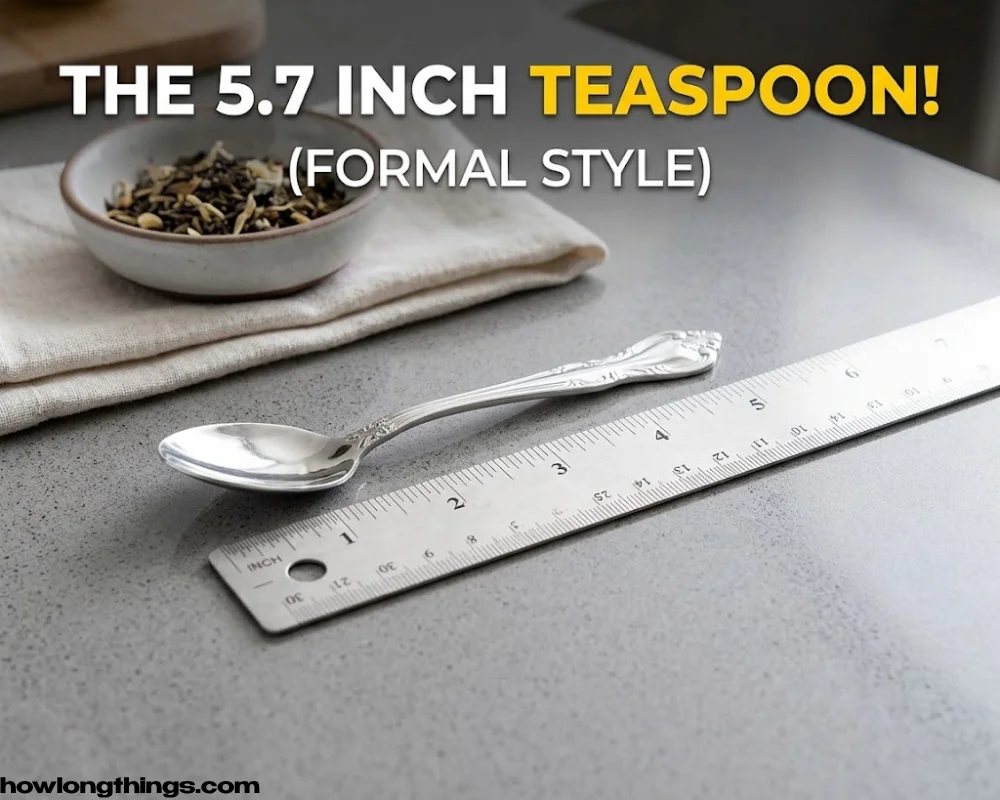 A 5.7 inches long decorative teaspoon