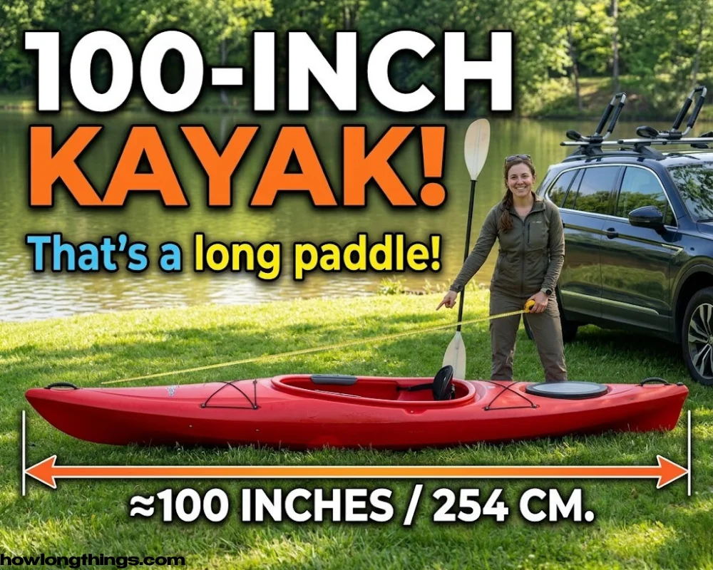 100 inches long recreational kayak