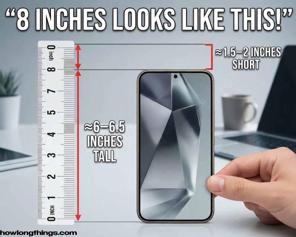 A 8 inches long smartphone