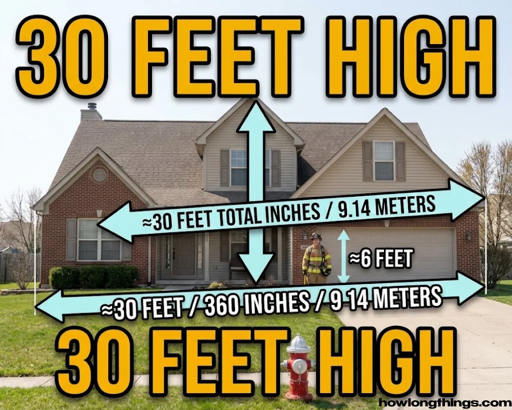 A30 feet two-story house