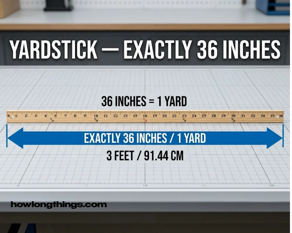 A yardstick how long is 36 inches
