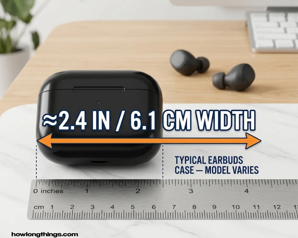 2.4 inches long AirPods Case
