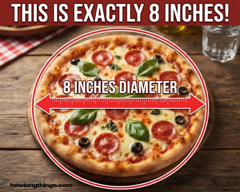 An 8-inch personal pizza