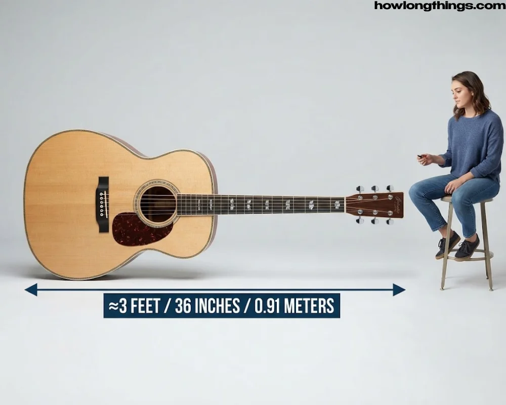 An Acoustic Guitar of 3 feet