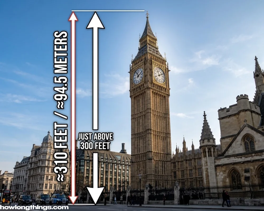 300 feet long Big Ben