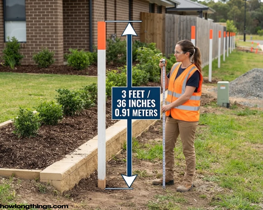 3 feet long Boundary and operty Markers