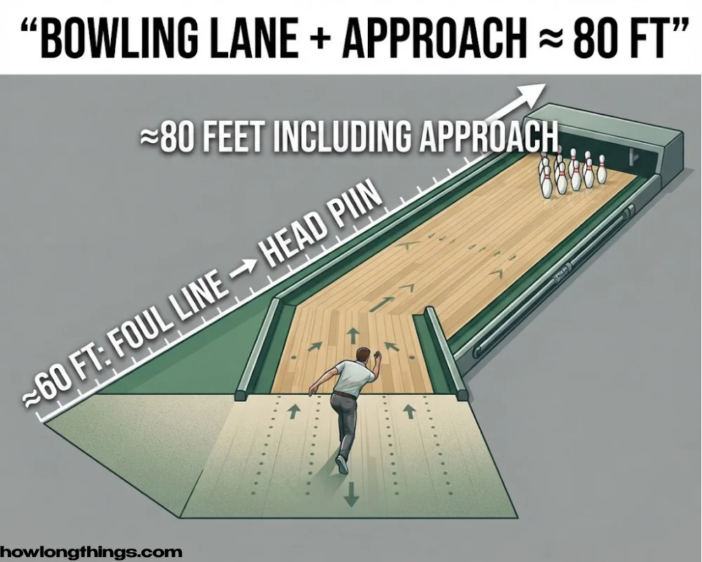 Bowling Lane of 80 feet long