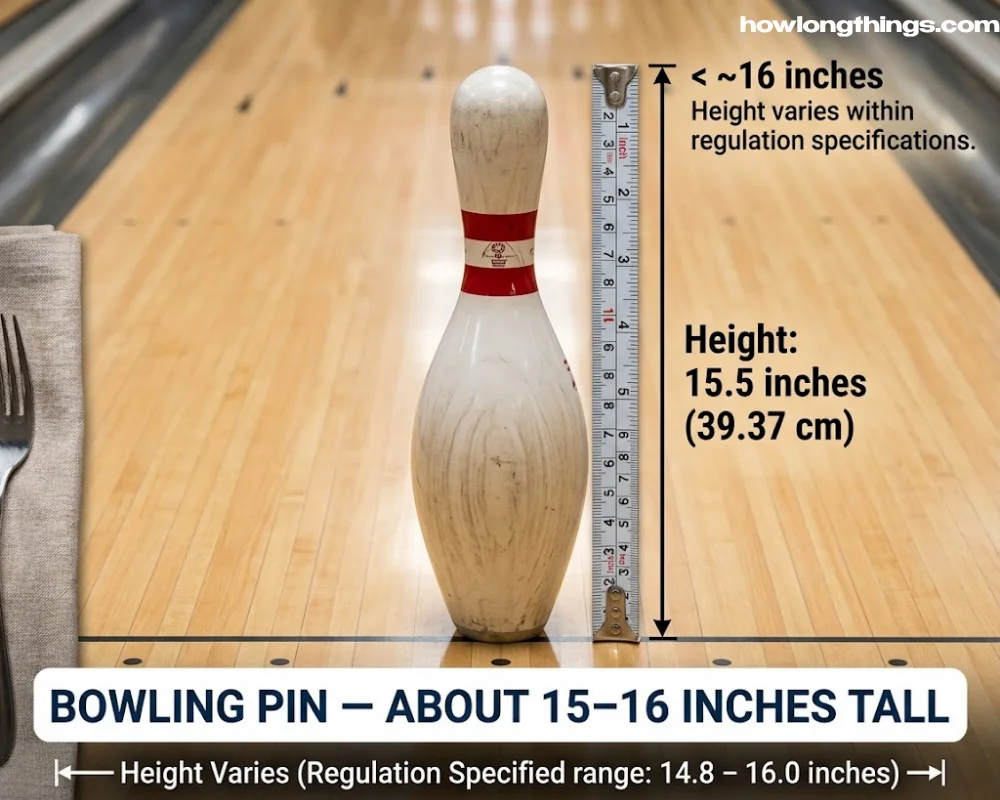 16 inches long Bowling Pin