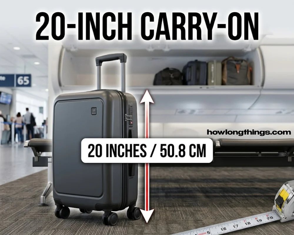 20 inches long Carry-on suitcase 