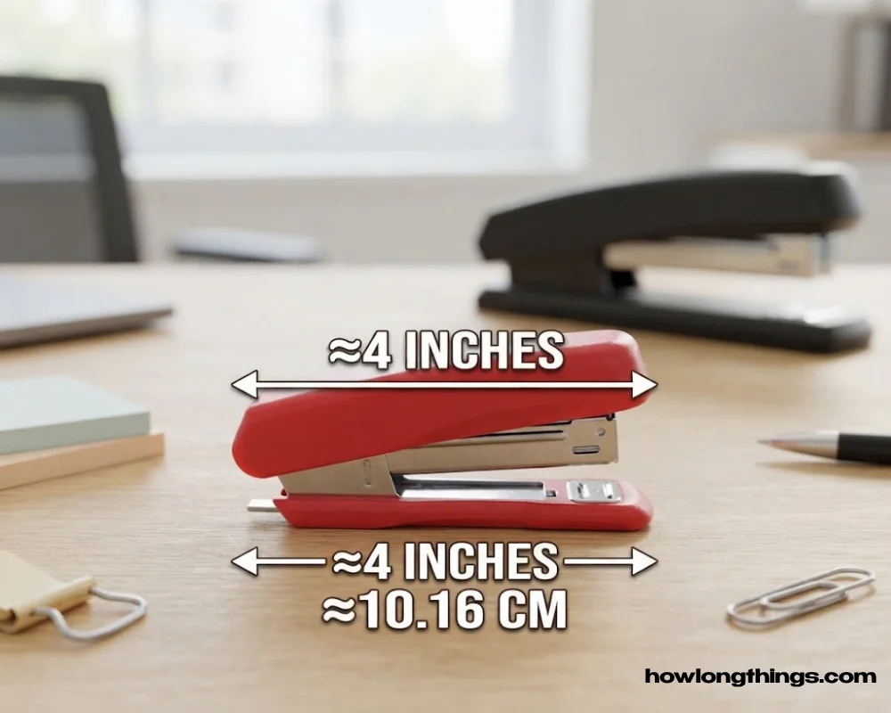 4 inches long Desk stapler