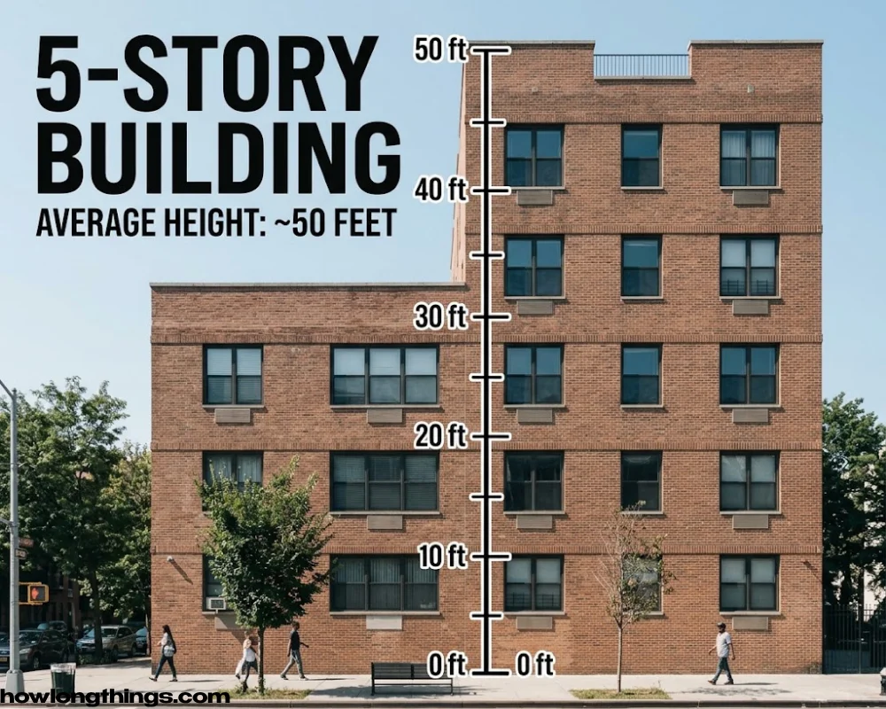 Five-Story Building can be 50 feet long