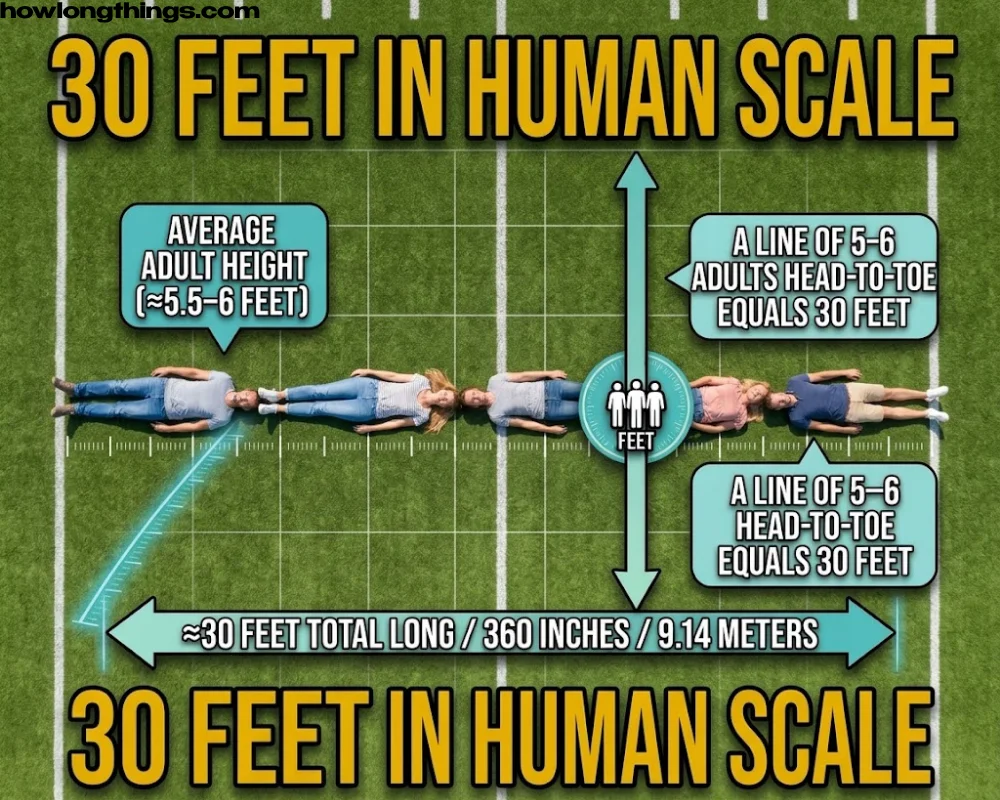 Five to six average adults lying head-to-toe