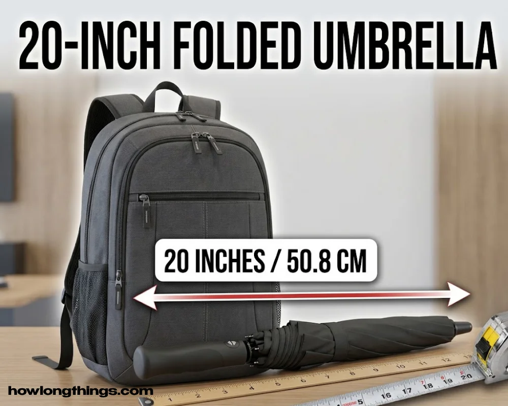 20 inches long Foldable umbrella