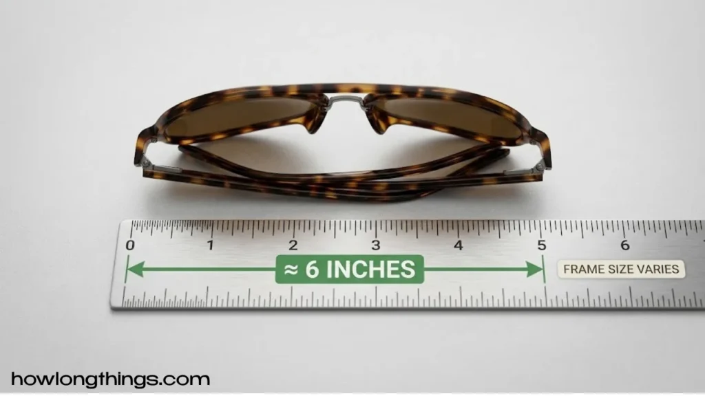 Folded Sunglasses 6 inches long