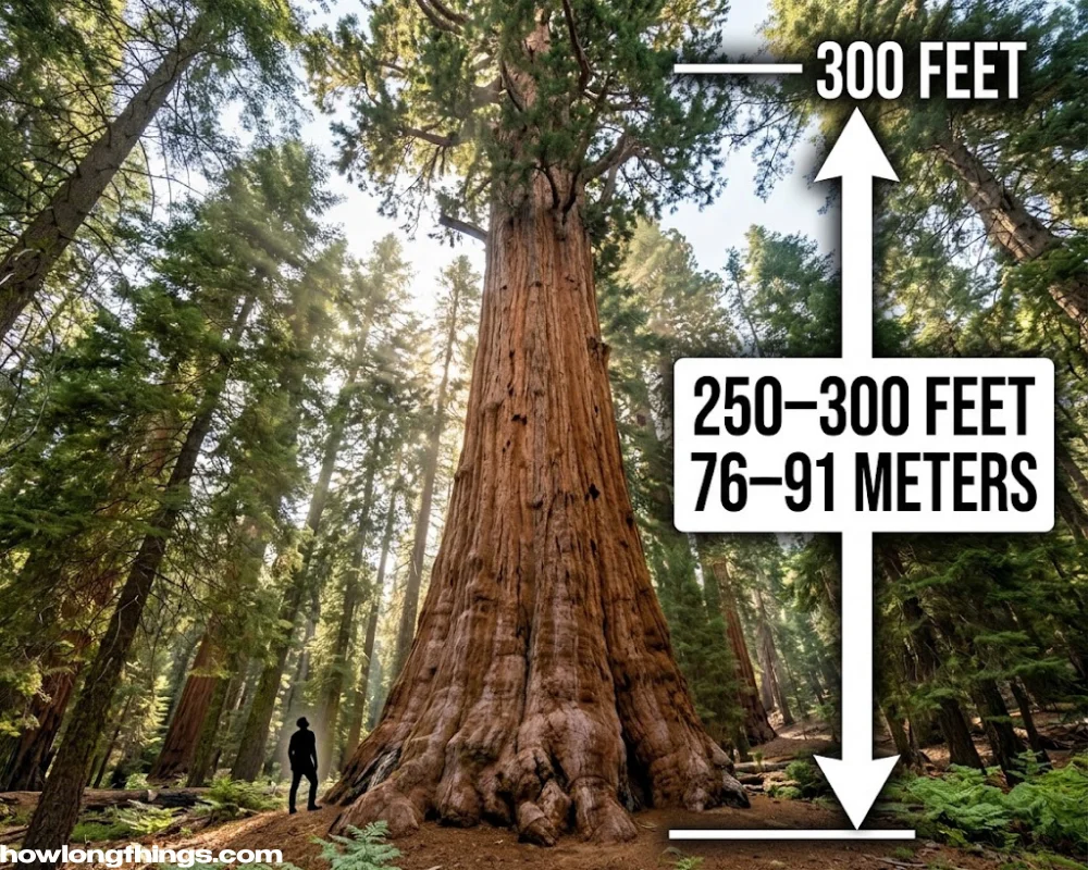 300 feet long Giant Sequoia