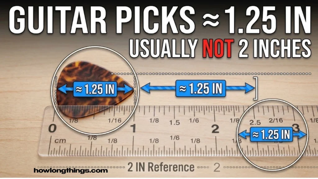 A Standard Guitar Pick
