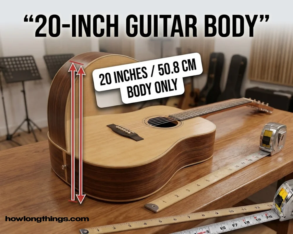 Guitar body  of 20 inches long