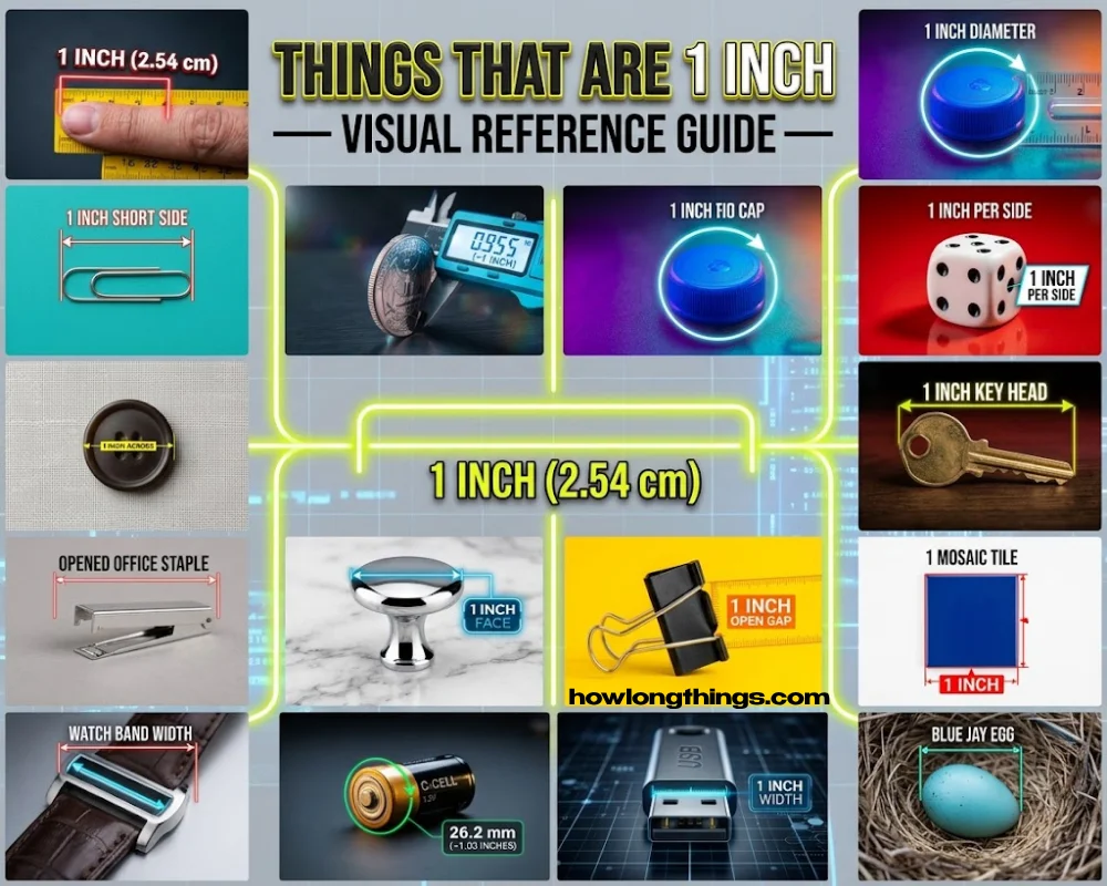 How Long Is 1 Inch? 15 Easy Visual Guide With Inches to CM & MM