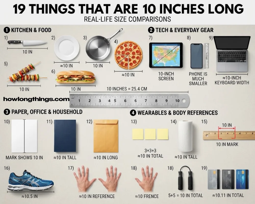 How Long Is 10 Inches? 19 Easy Visual Guide, Real-World Examples