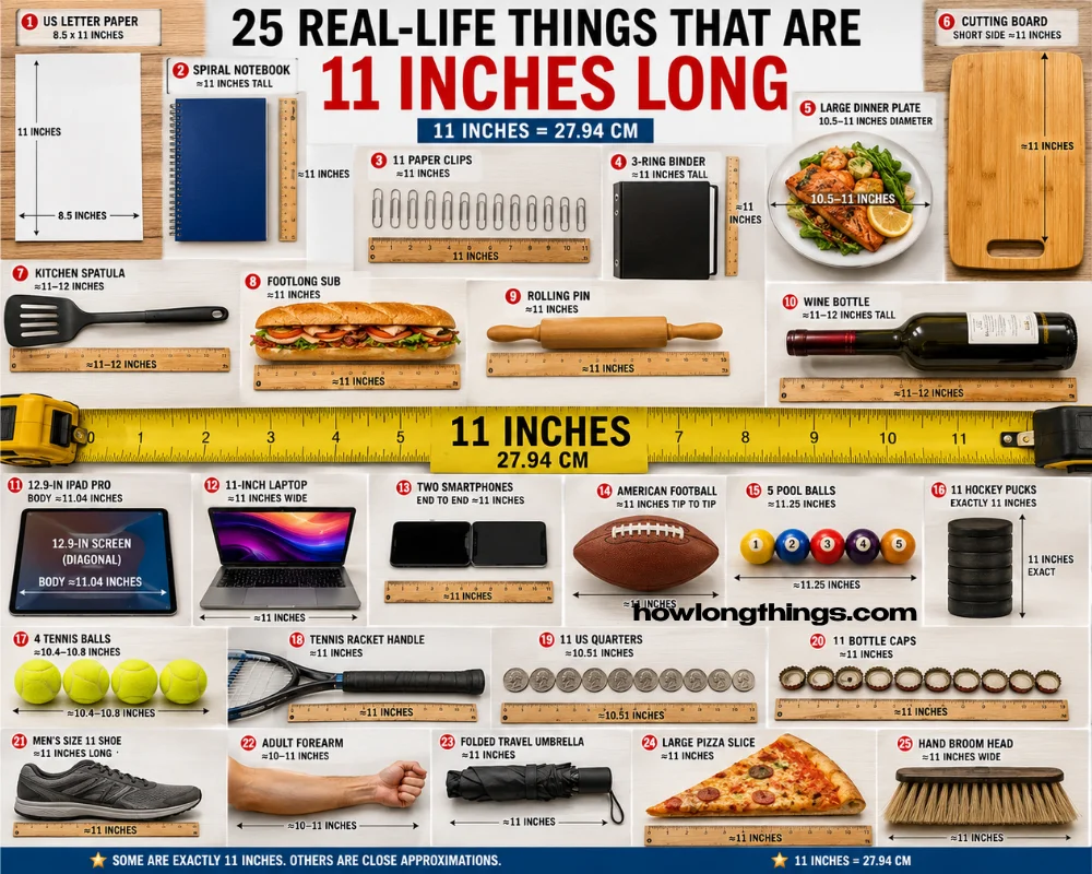 How Long Is 11 Inches? 25 Amazing Real-Life Examples