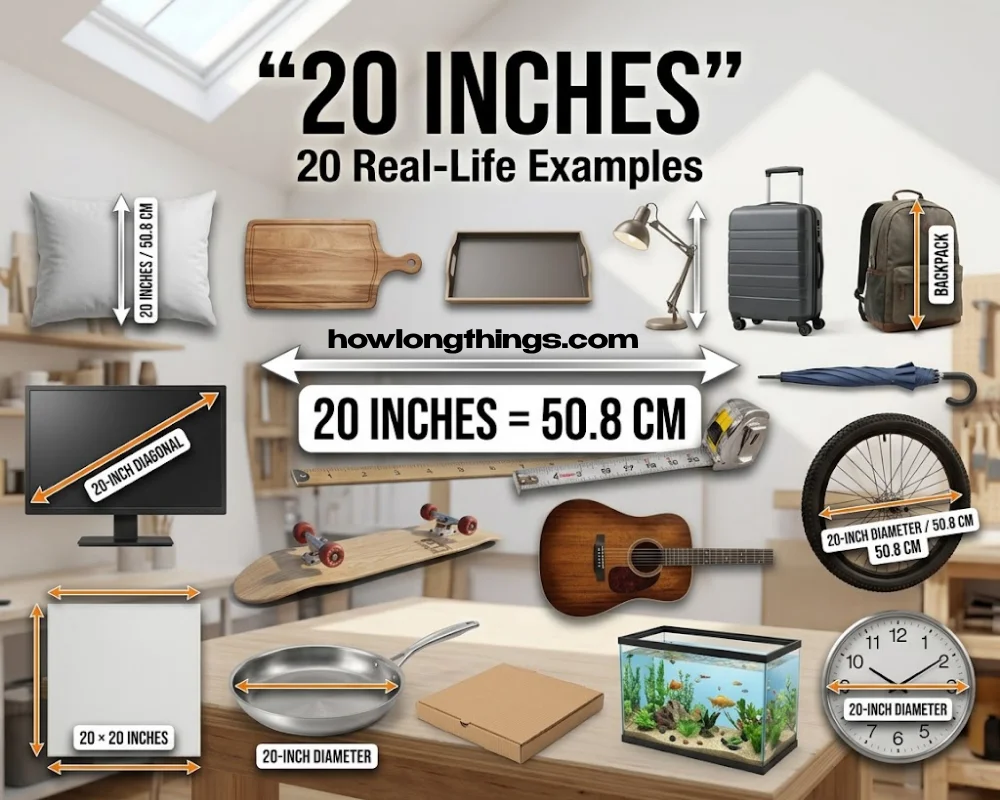 How Long Is 20 Inches? 20 Amazing Real-Life Examples