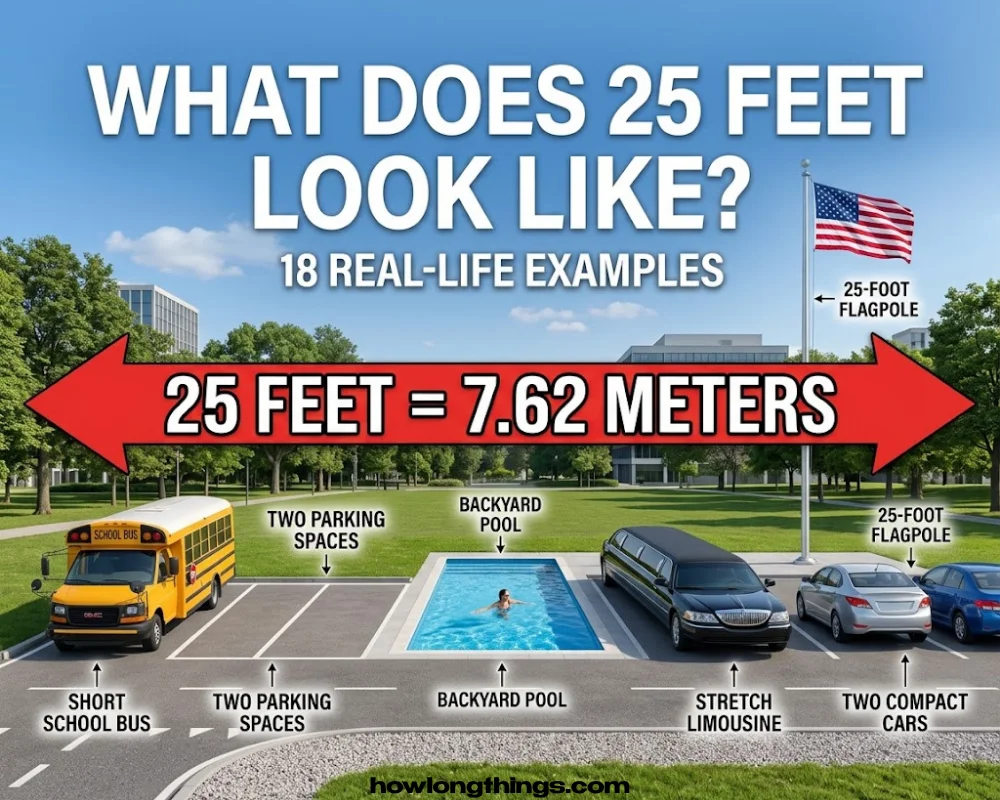 How Long Is 25 Feet? 18 Amazing Real-Life Examples to Visualize It