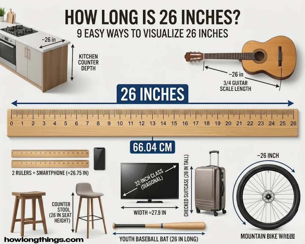 How Long Is 26 Inches? 9 Easy Ways to Visualize 26 Inches