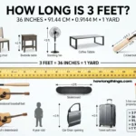 How Long Is 3 Feet? Easy Measurement, 12 Examples & Visual Guide