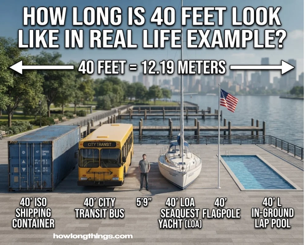 How Long Is 40 Feet? 12 Real-Life Examples That Make It Easy to Visualize