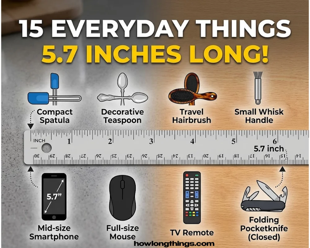 How Long Is 5.7 Inches ?15 Real-Life Example to Easily Visualize