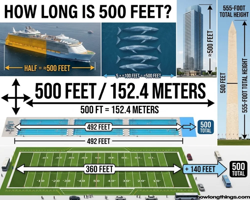 How Long Is 500 Feet? 17 Amazing Real-Life Examples to Visualize It