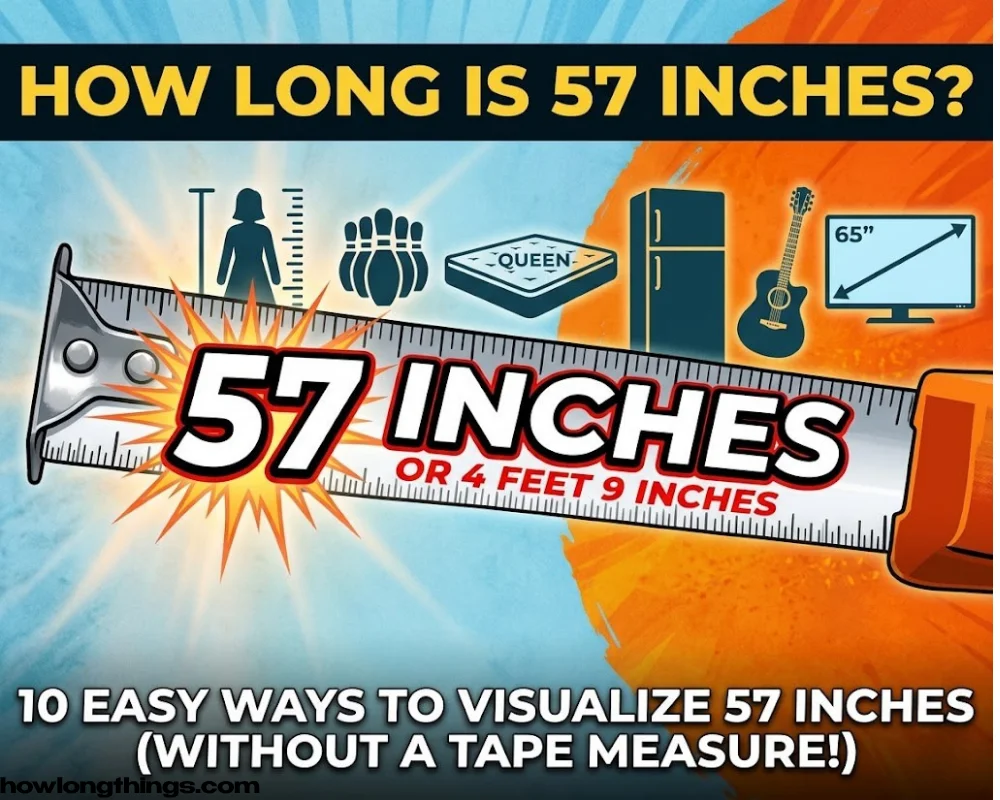 How Long Is 57 Inches? 10 Easy Ways to Visualize 57 Inches
