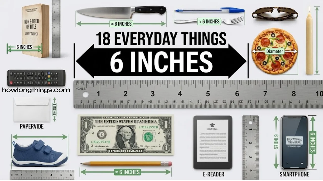 How Long Is 6 Inches? 18 Real-Life Examples & Easy Comparisons