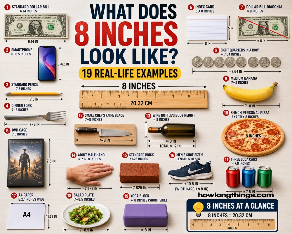 How Long Is 8 Inches? 19 Amazing Real-Life Examples