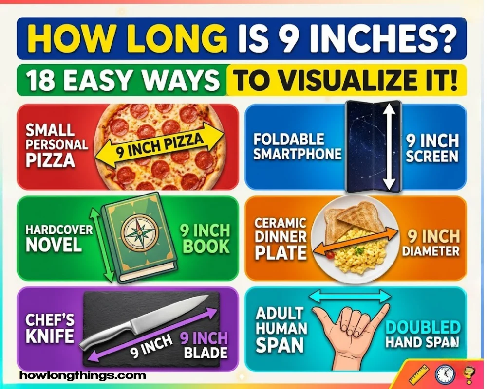 How Long Is 9 Inches? 18 Easy Ways to Visualize 9 Inches