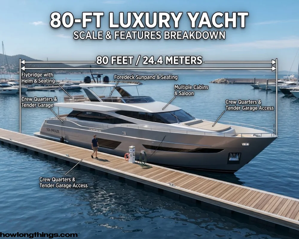 Large Luxury Yacht around 80 feet long