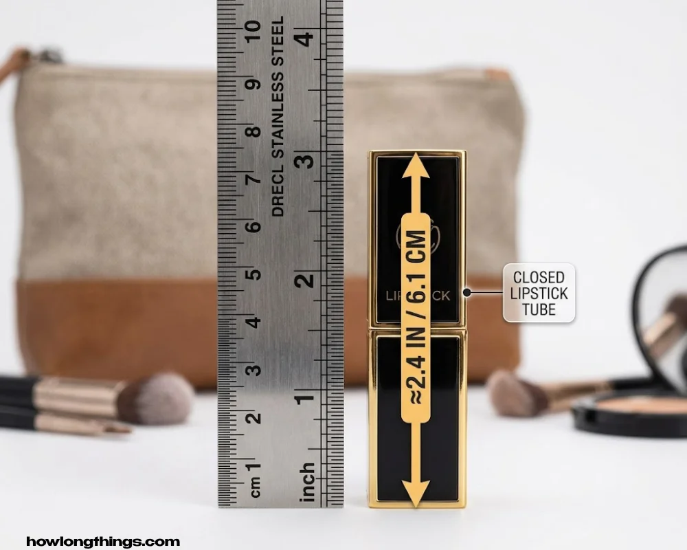 2.4 inches long Lipstick Tube