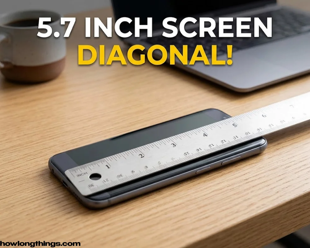 5.7 inches Many mid-size smartphones