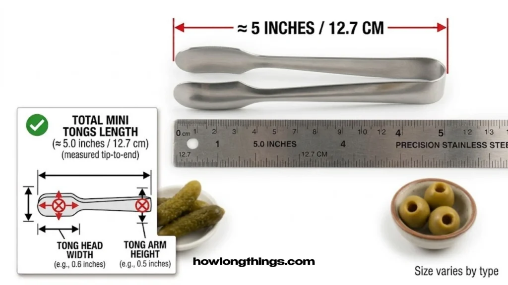 Mini serving tongs
