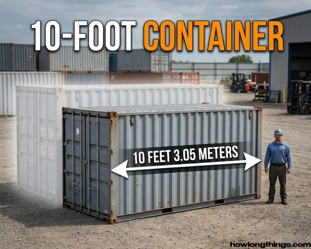 Mini shipping container can be 10 feet