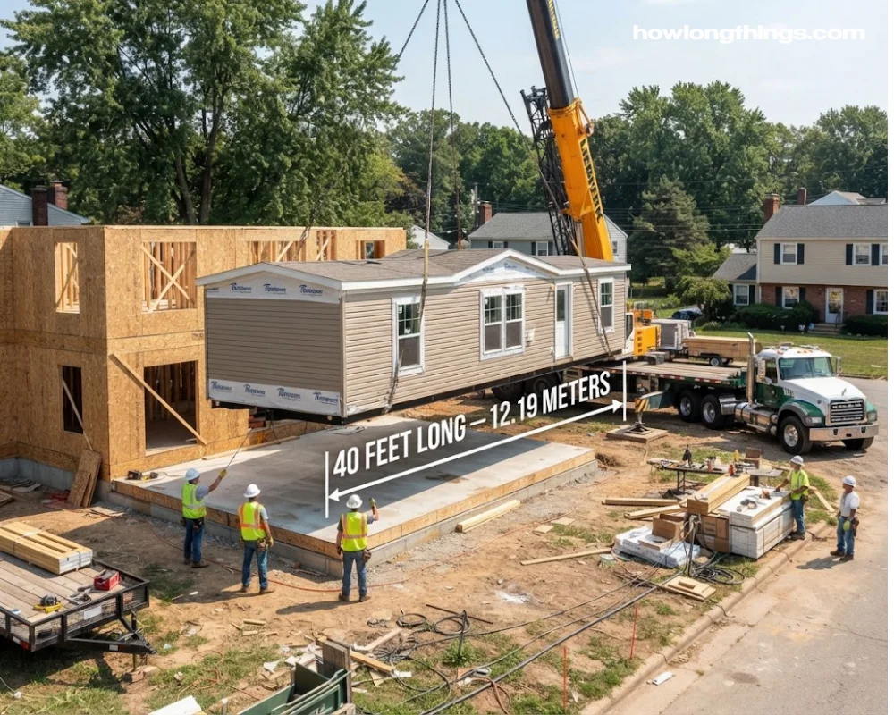 40 feet long Modular Housing Section